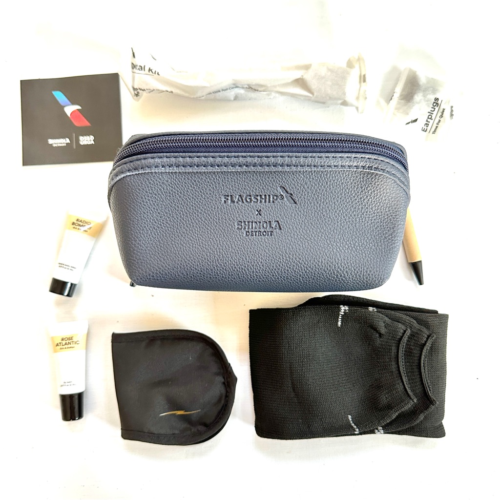 Brand New Shinola Detroit X Flagship First Class Travel Amenity Kit From Aa